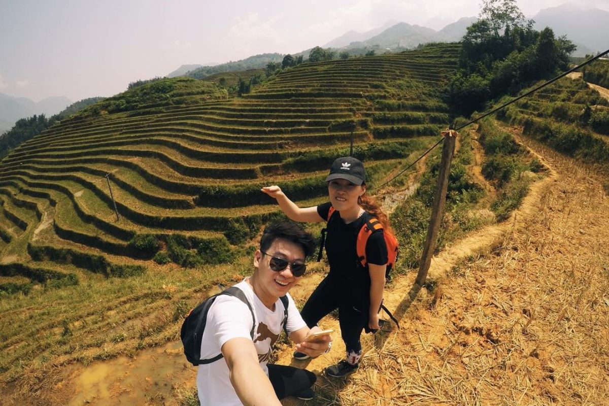 Trekking Through the Terraced Rice Fields