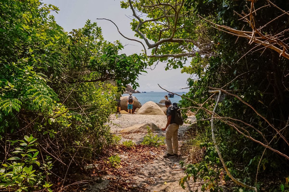 Trekking blue trails, Whale Island Resort 