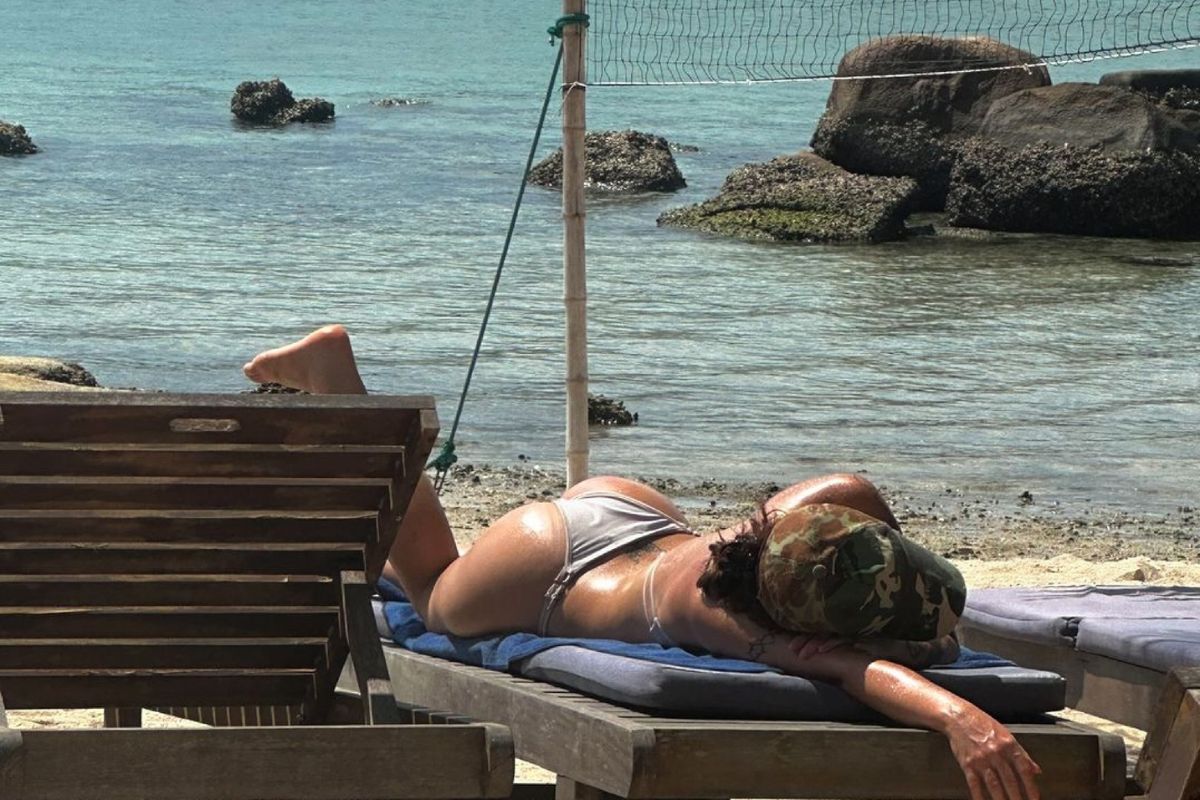 Sunbathing on Private Beach