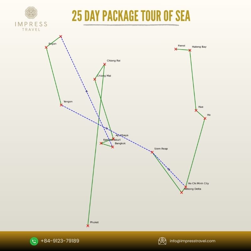 Cambodia Map for 5 days
