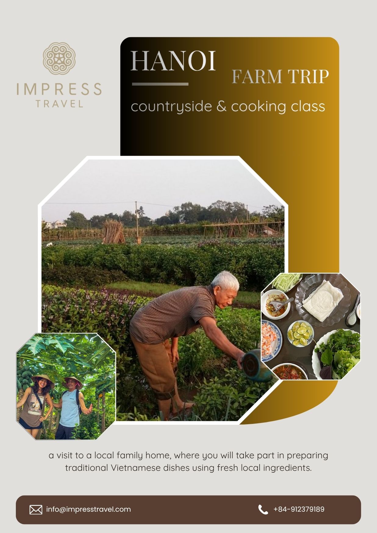 Hanoi farm tour cooking class
