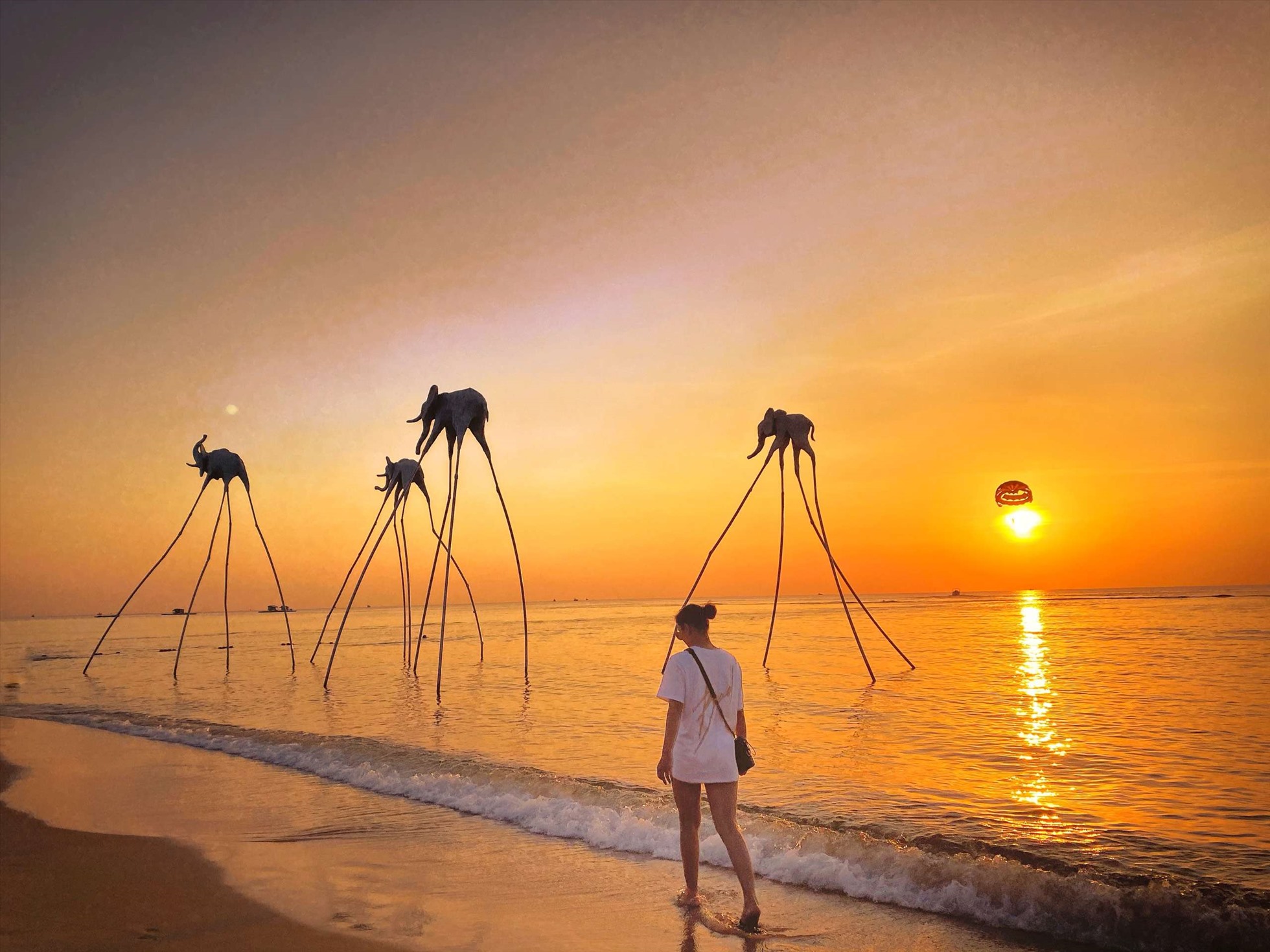 Long beach in Phu Quoc island